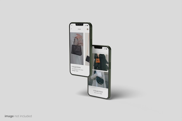 Smartphone display mockup