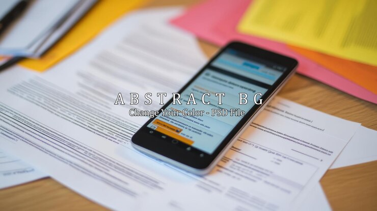 PSD smartphone on documents