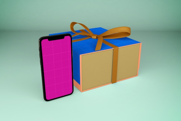 PSD smartphone en geschenkdoos