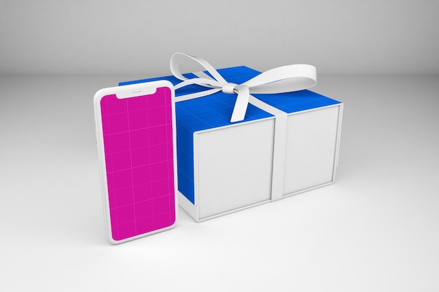 Smartphone en geschenkdoos