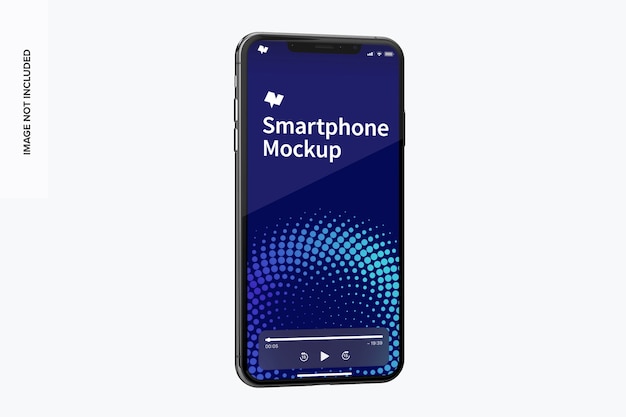 Smartphone front view mockup