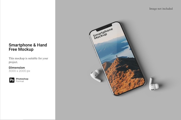 Smartphone handsfree mockup