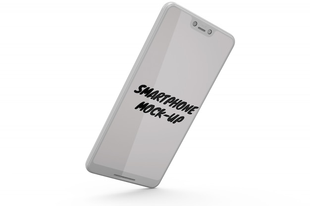 Smartphone-mock-up geïsoleerd