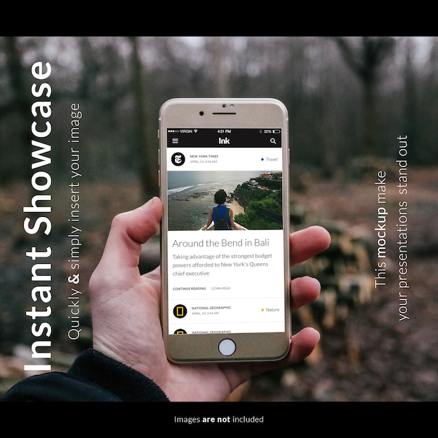 Smartphone mock up