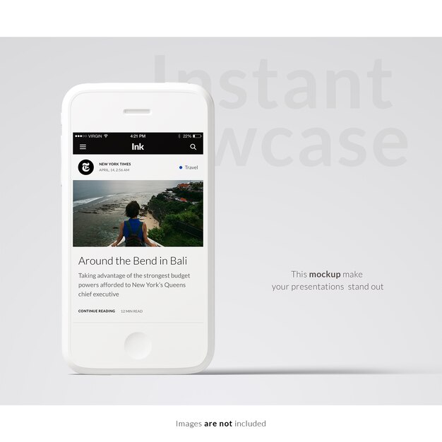 Smartphone mock-up