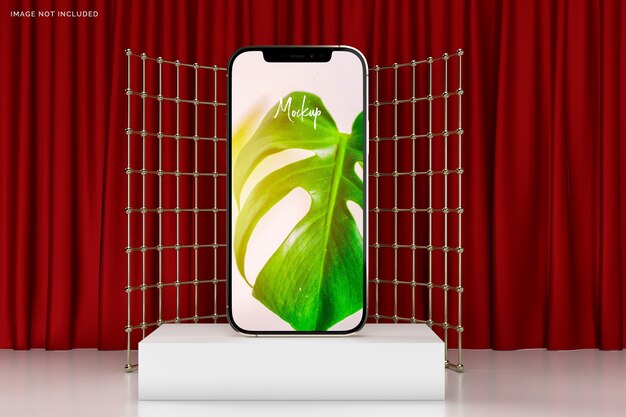 PSD mockup di smartphone 3d realistico