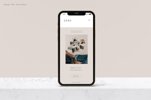 Smartphone mockup design