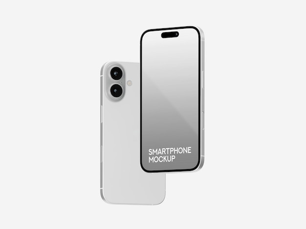 Smartphone Mockup Front and Back View