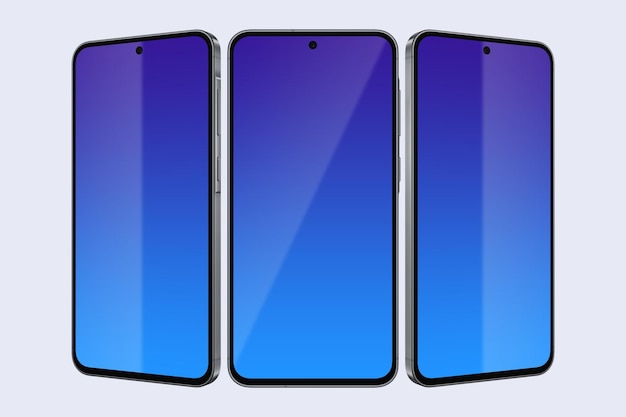 Smartphone Mockup Front and Side View Presentation