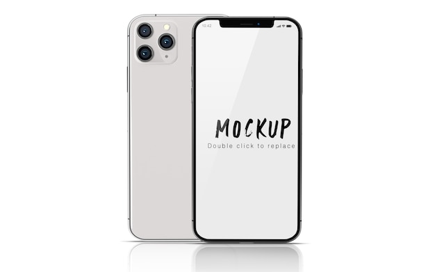 Smartphone-mockup geïsoleerd Psd