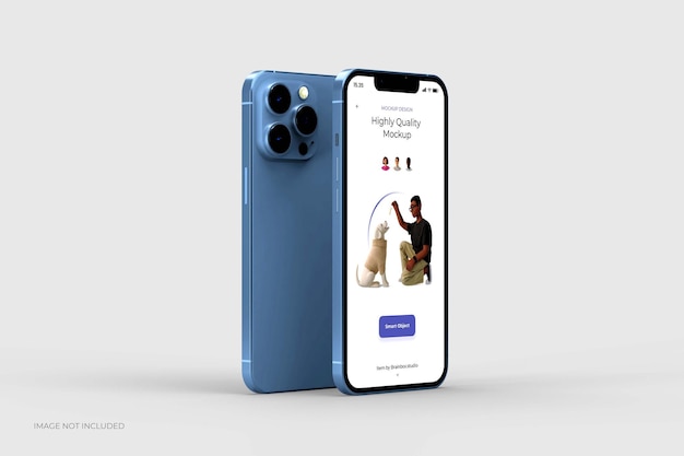 Smartphone mockup geïsoleerd