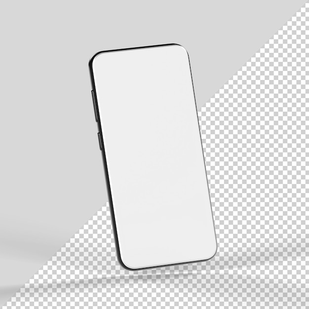 Smartphone mockup isolated 3d render