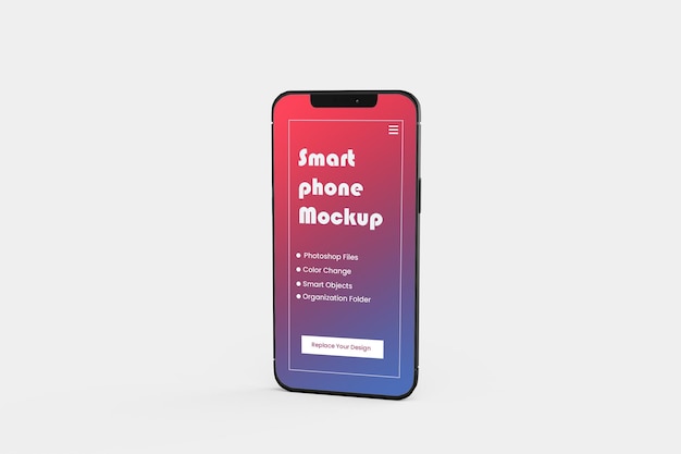 Smartphone mockup isolated psd Premium Psd