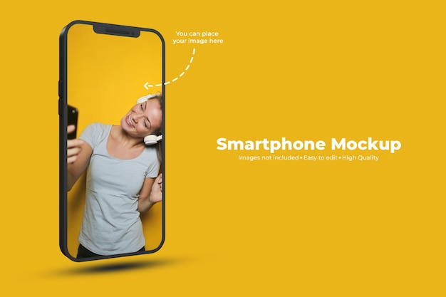 PSD smartphone mockup isolated