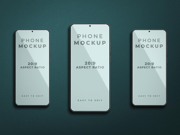 Smartphone mockup ontwerp geïsoleerd