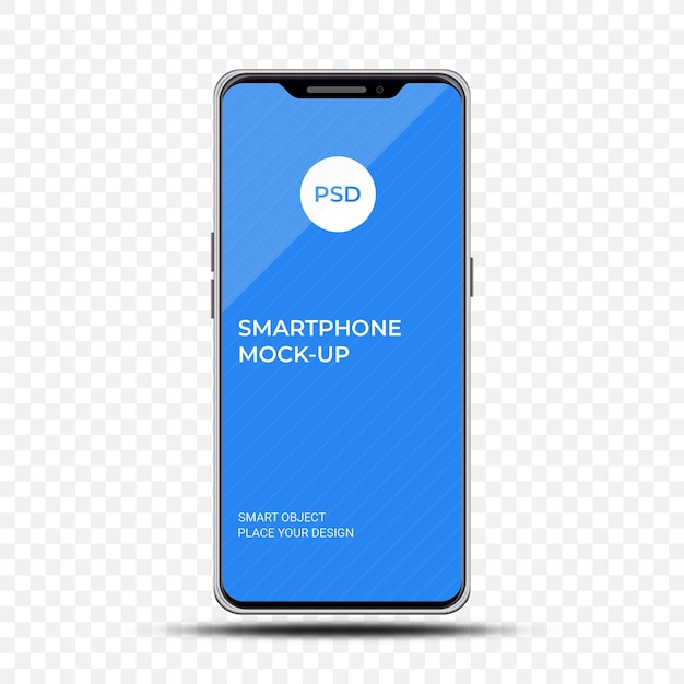 Smartphone mockup ontwerp transparant