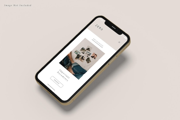Smartphone mockup-ontwerp