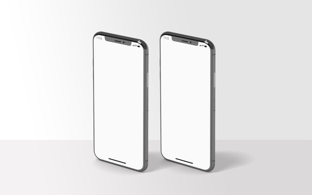 Smartphone mockup presentatie geïsoleerd