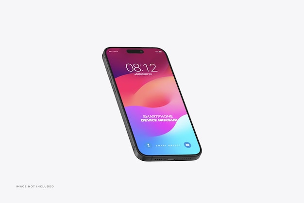 Smartphone Mockup Presentation in White Background
