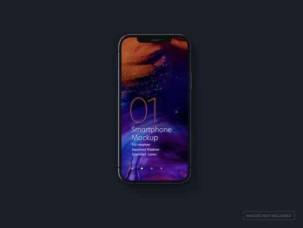 UIデザイン用のスマートフォンモックアップ