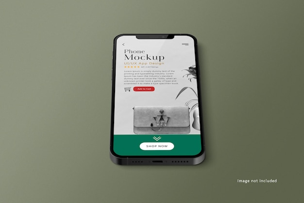 スマートフォンのモックアップ