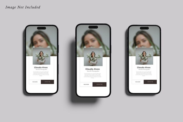 Smartphone mockup