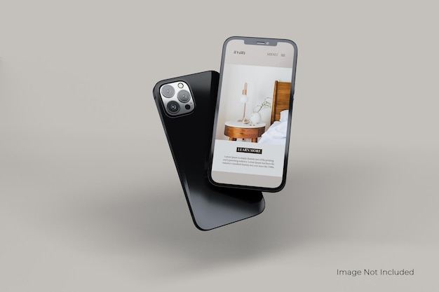Smartphone-modelontwerp op volledig scherm