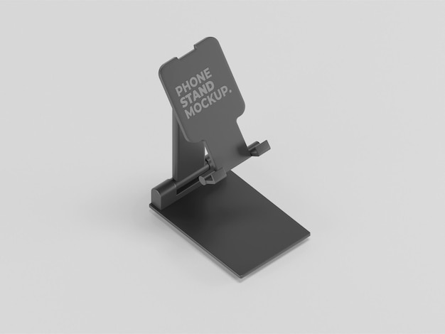 Smartphone op standaard mockup