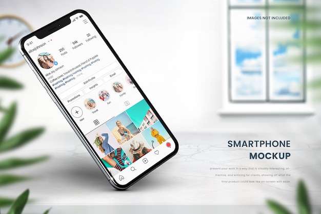 Смартфон идеально подходит для отображения Instagram или социальных сетей