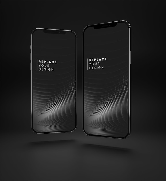 PSD smartphone reclame mockup scherm