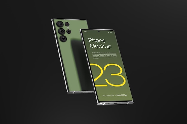 Smartphone s23 premium psd mockup