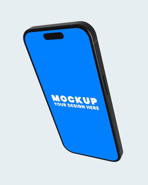 Smartphone scherm mockup