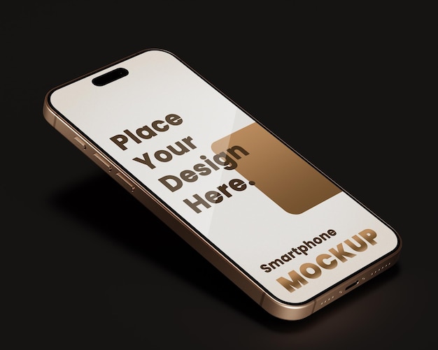 Smartphone scherm mockup