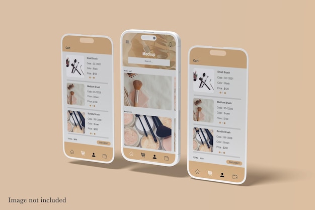 PSD smartphone scherm mockup