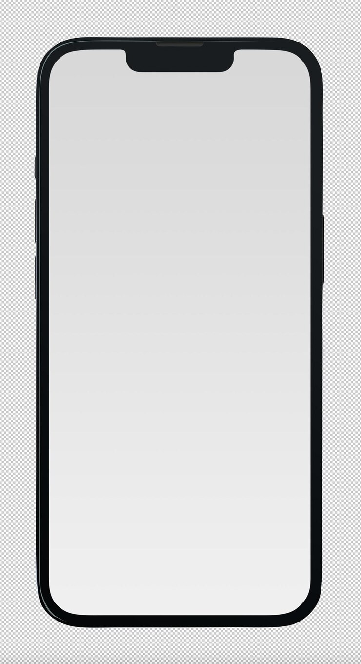PSD smartphone-schermmodel open psd