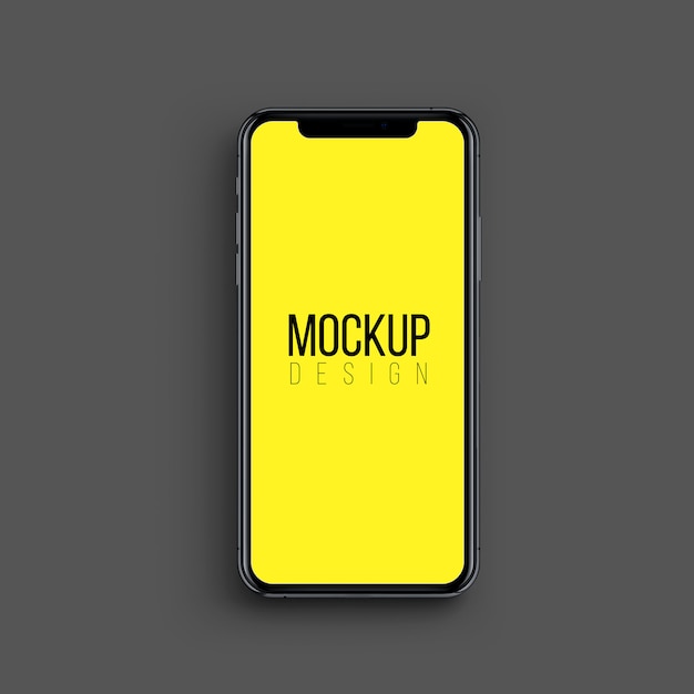 Smartphone screen Mock up isolated