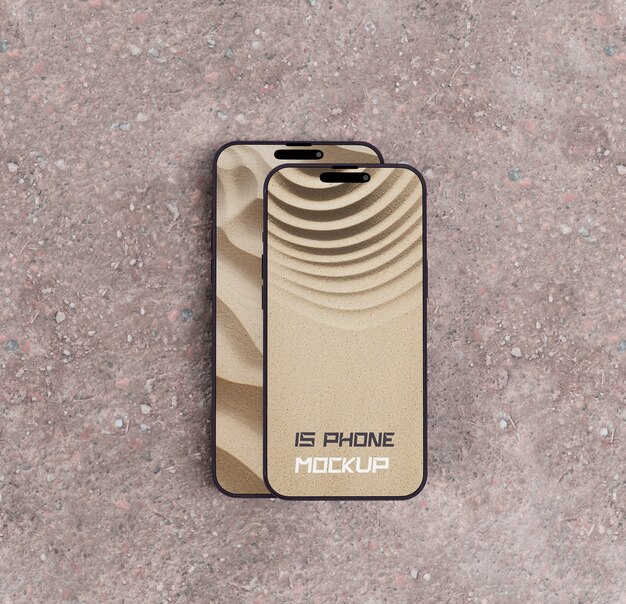 Smartphone screen mockup design