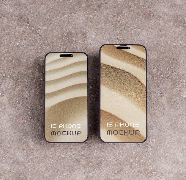 Smartphone screen mockup design