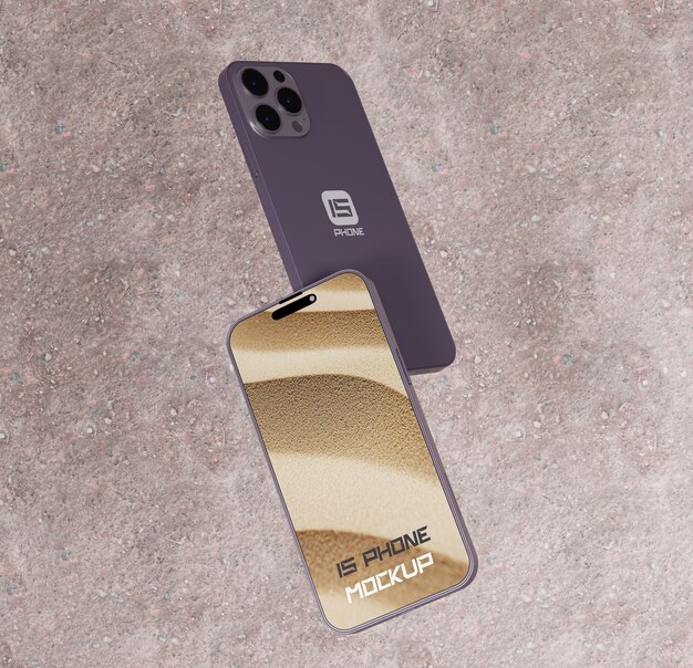 Smartphone screen mockup design