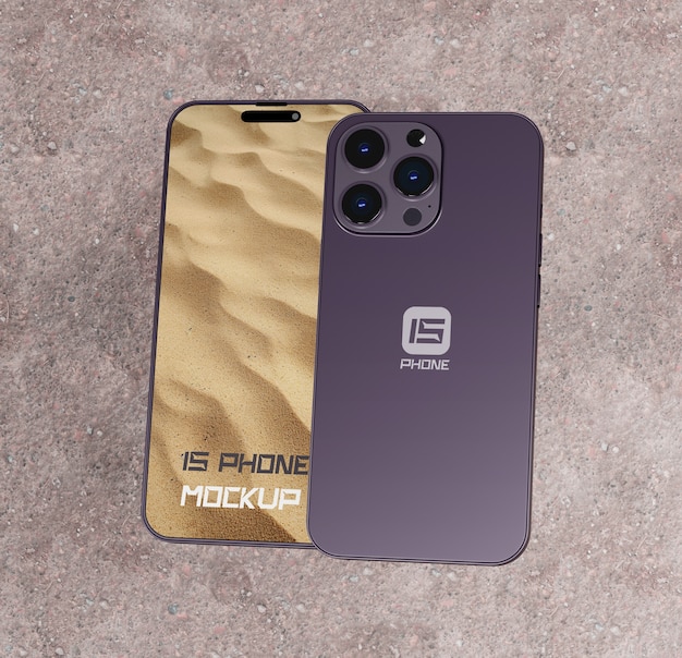 Smartphone screen mockup design
