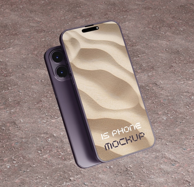 Smartphone screen mockup design