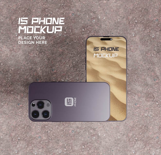 Smartphone screen mockup design