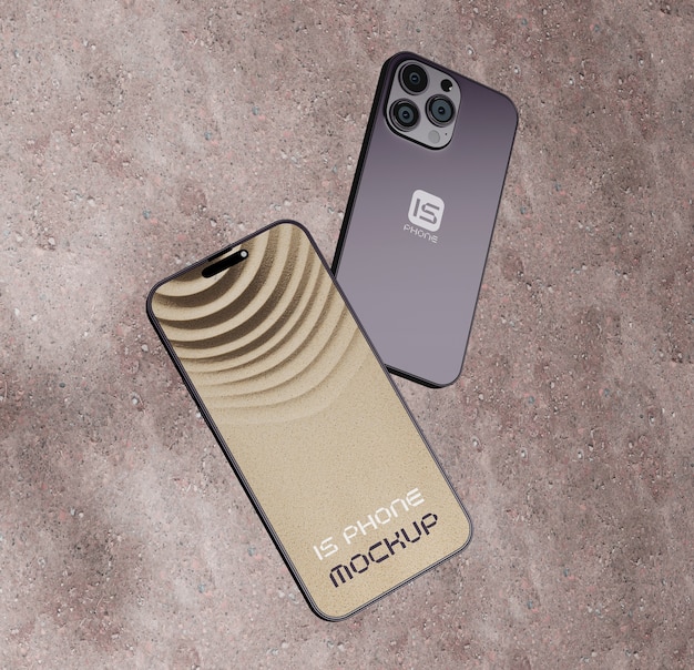 Smartphone screen mockup design