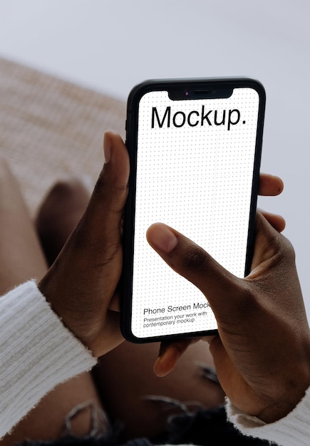 Smartphone screen mockup