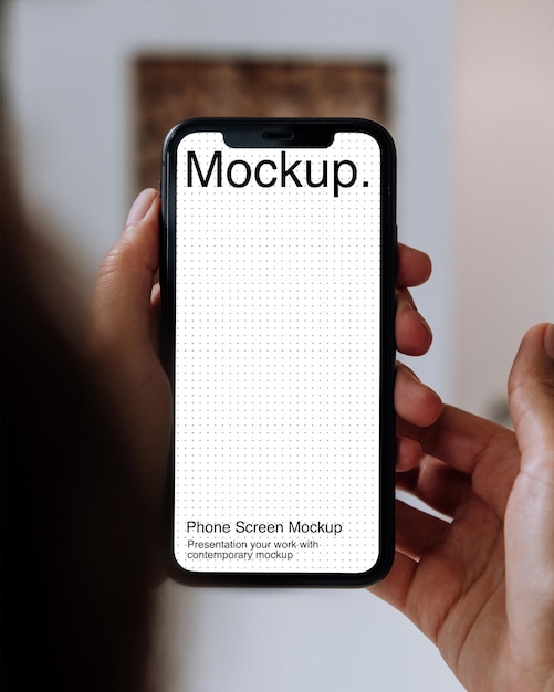 PSD smartphone screen mockup