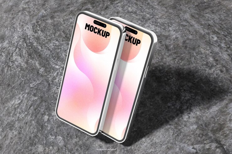Smartphone screen mockup
