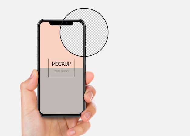 Smartphone screen mockup