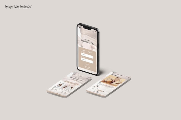 Mockup dello schermo di smartphone