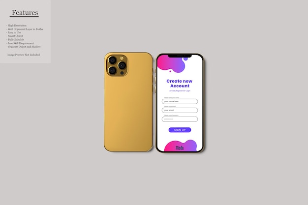 Smartphone Screen Mockup