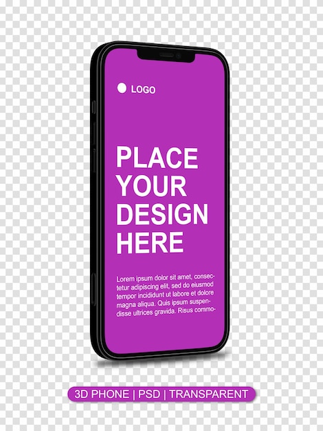 Mockup dello schermo di smartphone